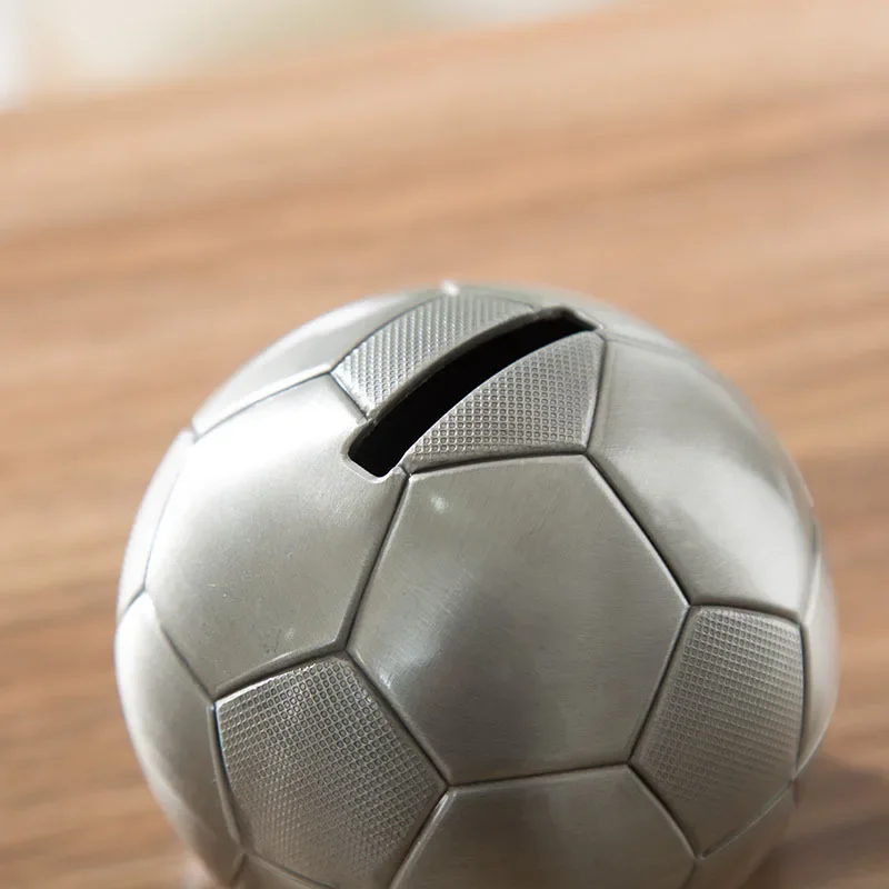 Creative Football Spherical Piggy Bank, Zinc Alloy Craft, Coin Box, Children's Gift, Small, 5508M
Creative Football Spherical Piggy Bank, Zinc Alloy Craft, Coin Box, Children's Gift, Small, 5508M