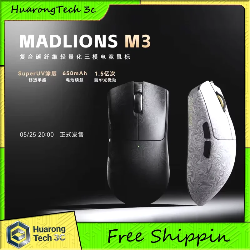 MADLIONS M3 Wireless Gaming Mouse Ultra Lightweight Tri Mode 63g Kailh Optical Switches 650mAh For Mid Large Hand Desktop Laptop
MADLIONS M3 Wireless Gaming Mouse Ultra Lightweight Tri Mode 63g Kailh Optical Switches 650mAh For Mid Large Hand Desktop Laptop