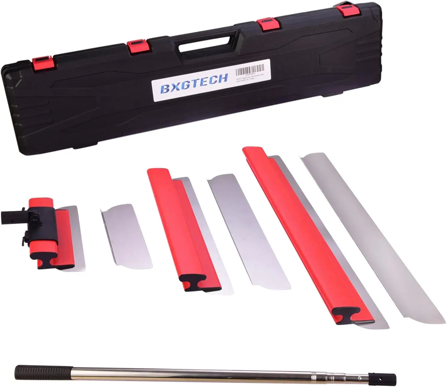 Adjustable Drywall Skimming Blade Set with 12", 20" & 32" Blades and Extension Handle for Professional Construction
Adjustable Drywall Skimming Blade Set with 12", 20" & 32" Blades and Extension Handle for Professional Construction