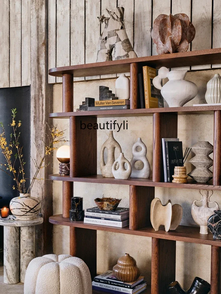 Solid Wood Bookshelf Mid-Ancient Simple Small Apartment Floor Wall Bookcase Living Room Study Shelf Antique Shelf furniture 
Solid Wood Bookshelf Mid-Ancient Simple Small Apartment Floor Wall Bookcase Living Room Study Shelf Antique Shelf furniture