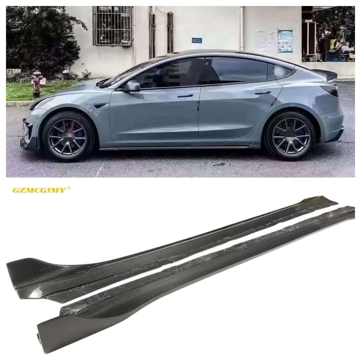 Original Best-selling V-style Car Extended Side Skirt Suitable for Model 3 Dry Carbon Fiber Side Skirt
Original Best-selling V-style Car Extended Side Skirt Suitable for Model 3 Dry Carbon Fiber Side Skirt
