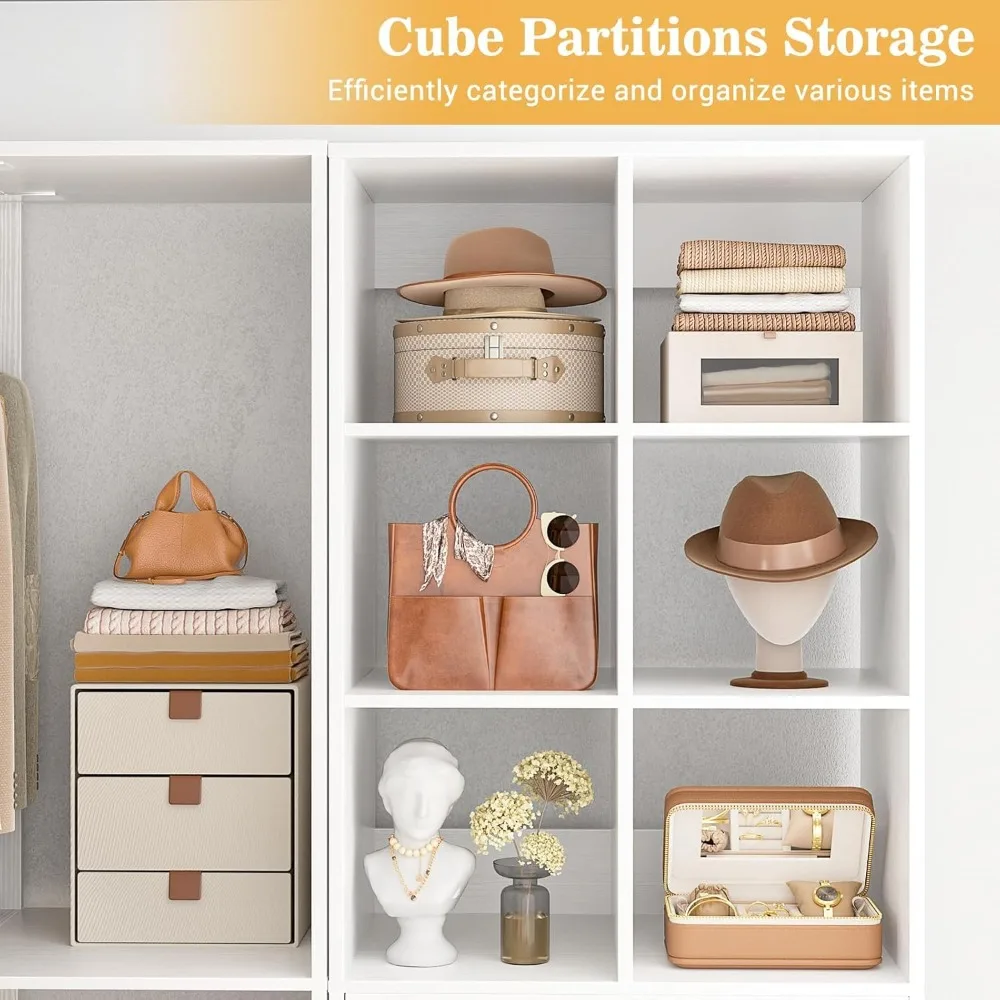 Closet System Organizer with Drawers, Pants Rack, Cube Storage and Hanging Area – Wardrobe Organizer with Hanging, Customized
Closet System Organizer with Drawers, Pants Rack, Cube Storage and Hanging Area – Wardrobe Organizer with Hanging, Customized