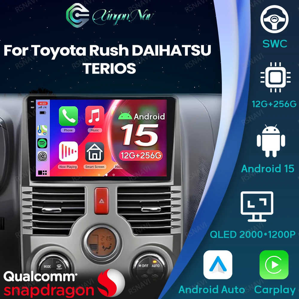 Android 15 For Toyota Rush DAIHATSU TERIOS Viedo Player Multimedia BT 4G LTE DSP Car Radio GPS Qualcomm Navigation Stereo AUTO
Android 15 For Toyota Rush DAIHATSU TERIOS Viedo Player Multimedia BT 4G LTE DSP Car Radio GPS Qualcomm Navigation Stereo AUTO