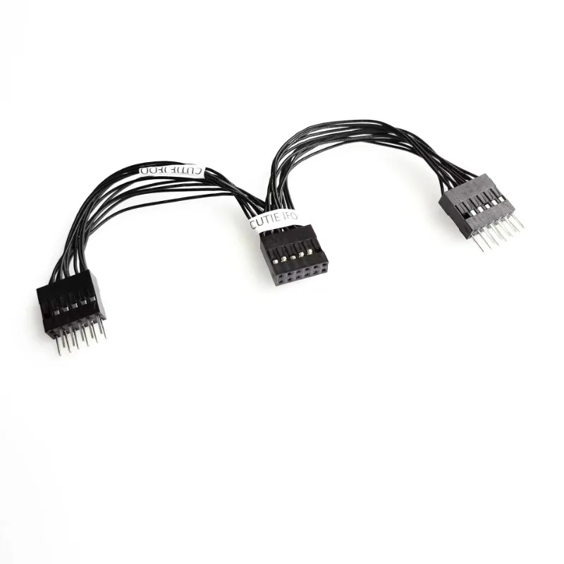 Computer Motherboard USB Extension Cable 11Pin Female to 2-Port Male Y Splitter Data Cord for Lenovo Desktop Chassis Mainboard
Computer Motherboard USB Extension Cable 11Pin Female to 2-Port Male Y Splitter Data Cord for Lenovo Desktop Chassis Mainboard