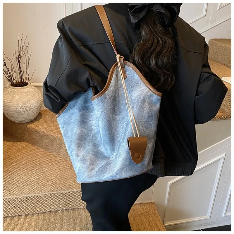 Women's Everyday Style Multi-color Vintage Washed Tote Bag, for Work, Travel, Daily Commute & Casual Street Style Bags for Women
Women's Everyday Style Multi-color Vintage Washed Tote Bag, for Work, Travel, Daily Commute & Casual Street Style Bags for Women
