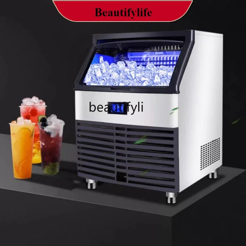 E132 Water-Cooled Ice Maker Commercial Full-Automatic Large Milk Tea Shop Small Ice Tray Square Ice Cube
E132 Water-Cooled Ice Maker Commercial Full-Automatic Large Milk Tea Shop Small Ice Tray Square Ice Cube