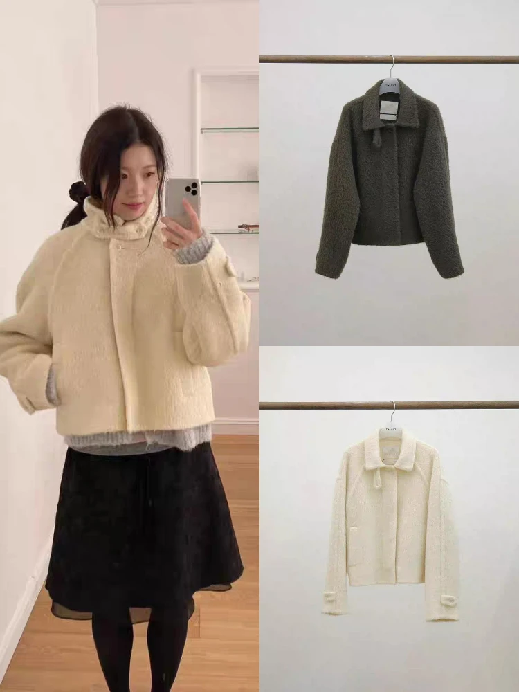 Зимнее женское шерстяное пальто свободного покроя с воротником-стойкой, мягкая и удобная модная верхняя одежда от Dongda Gate
Зимнее женское шерстяное пальто свободного покроя с воротником-стойкой, мягкая и удобная модная верхняя одежда от Dongda Gate