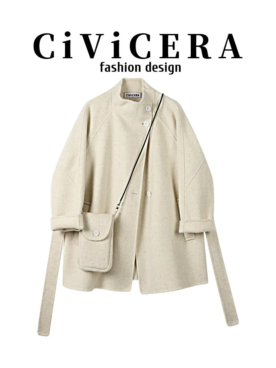 Loose Double-Faced Woolen Korean Sle Coat for Women Spring New Sle Youthful Large Size Fluffy Outerwear Medium-Length
Loose Double-Faced Woolen Korean Sle Coat for Women Spring New Sle Youthful Large Size Fluffy Outerwear Medium-Length