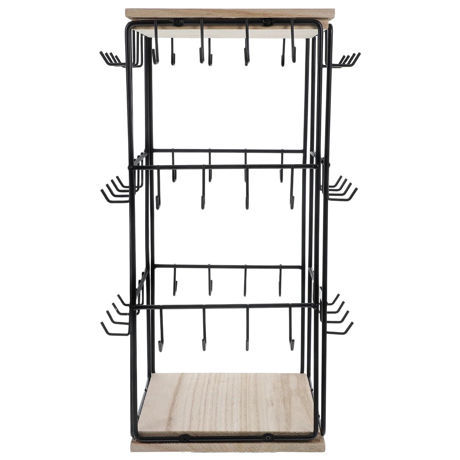 Wooden Jewelry Display Stand 360 Degree Rotating ganizer Hooks for Earrings Rings Bracelets Necklace Compact Spacesaving
Wooden Jewelry Display Stand 360 Degree Rotating ganizer Hooks for Earrings Rings Bracelets Necklace Compact Spacesaving