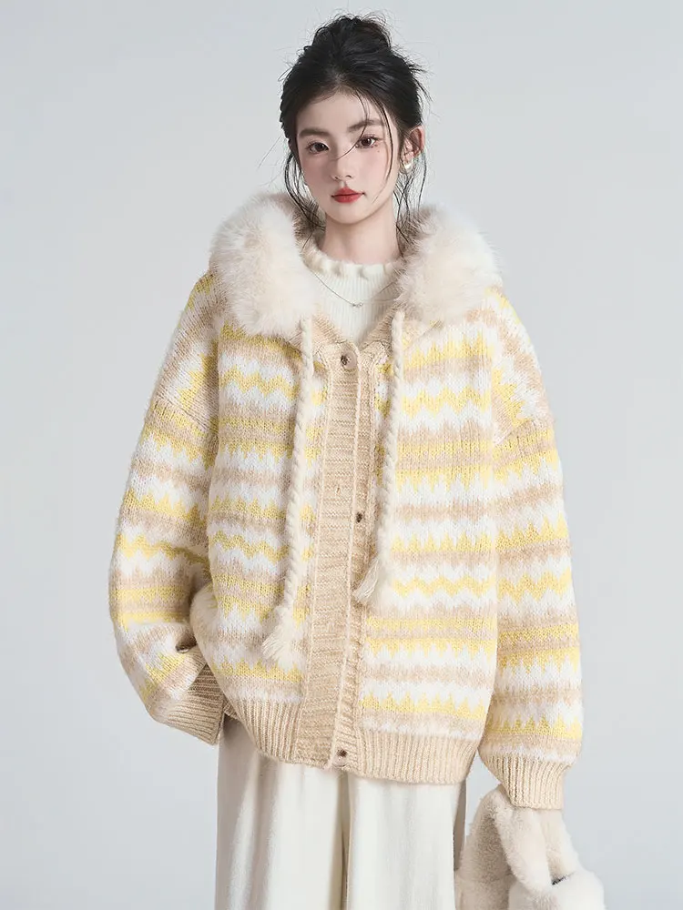 Soft Thiened Knitted Hat Sweater Coat Women's Winter Lazy Sle Color Colion Casual Knitted Open Cardigan Top
Soft Thiened Knitted Hat Sweater Coat Women's Winter Lazy Sle Color Colion Casual Knitted Open Cardigan Top