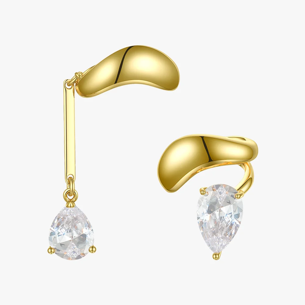 ENFASHION Asymmetric Water Droplets Crystal Ear Cuff Clip On Earrings For Women Gold Color Earcuff Earings Fashion Jewelry E1151
ENFASHION Asymmetric Water Droplets Crystal Ear Cuff Clip On Earrings For Women Gold Color Earcuff Earings Fashion Jewelry E1151