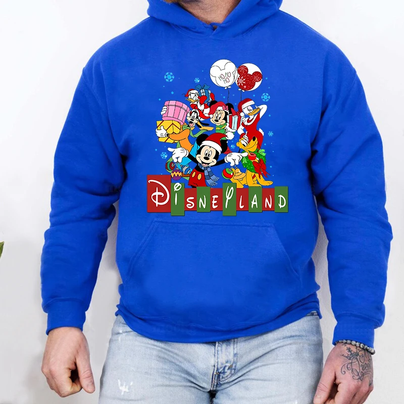 Mickey Mouse Christmas Print Men's Autumn and Winter Hoodie Plus Velvet Sports Sweater Blue Loose Men's Clothing
Mickey Mouse Christmas Print Men's Autumn and Winter Hoodie Plus Velvet Sports Sweater Blue Loose Men's Clothing