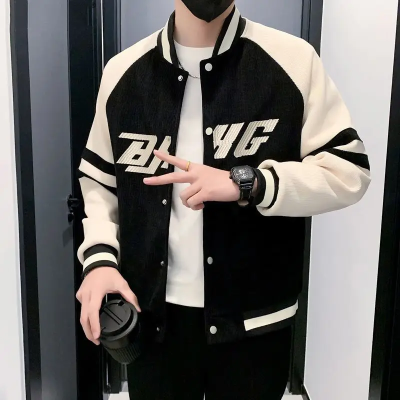 Autumn and Winter Men Trendy Contrast Color Patchwork Bomber Jackets Y2K Vintage Classic Baseball Collar Long Sleeve Loose Coats
Autumn and Winter Men Trendy Contrast Color Patchwork Bomber Jackets Y2K Vintage Classic Baseball Collar Long Sleeve Loose Coats