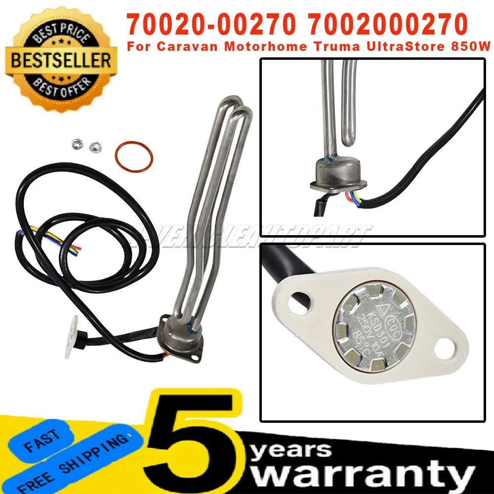 70020-00270 Новый комплект для замены нагревательного элемента водонагревателя 850 Вт для автодомов Truma UltraStore 7002000270
70020-00270 Новый комплект для замены нагревательного элемента водонагревателя 850 Вт для автодомов Truma UltraStore 7002000270