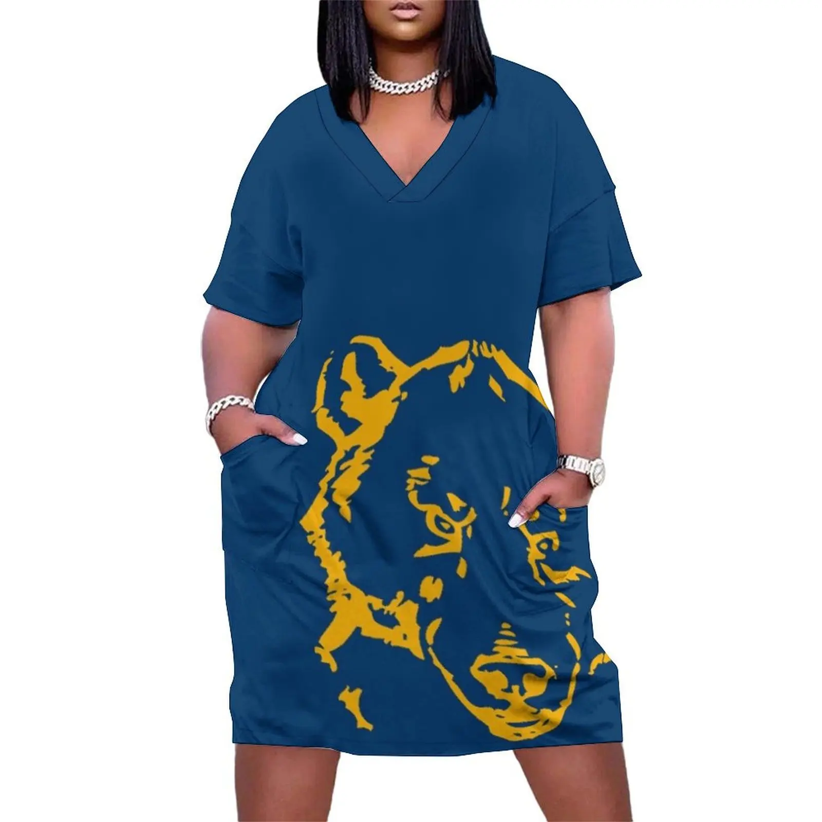 Fighting Gold Bear Gameday Dress Loose Pocket Dress long sleeve dresses women's fashion dresses dresses summer woman 2025
Fighting Gold Bear Gameday Dress Loose Pocket Dress long sleeve dresses women's fashion dresses dresses summer woman 2025