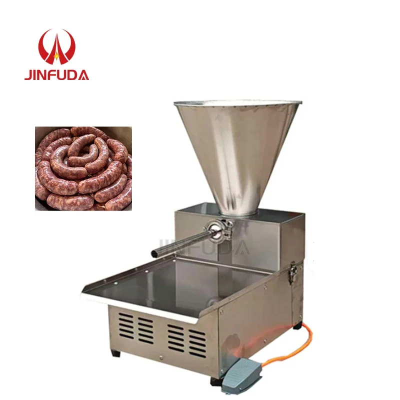 New Commercial Automatic Electric Sausage Stuffer Filling Machine 304 Stainless Steel 500kg/h Capacity Guomipai Brand
New Commercial Automatic Electric Sausage Stuffer Filling Machine 304 Stainless Steel 500kg/h Capacity Guomipai Brand