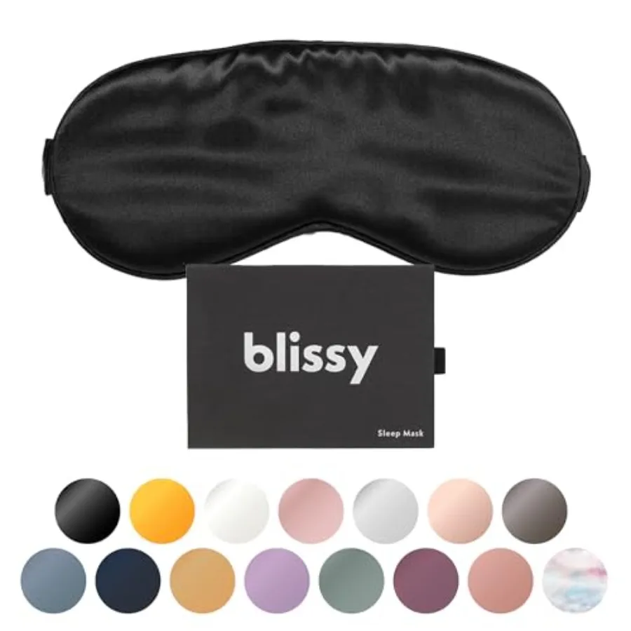 Silk Sleep Mask - Eye Sleeping Mask for Women and Men for Total out - 100% Pure Mulberry Silk, 22 Momme 6a Fibers - Blindfold S
Silk Sleep Mask - Eye Sleeping Mask for Women and Men for Total out - 100% Pure Mulberry Silk, 22 Momme 6a Fibers - Blindfold S