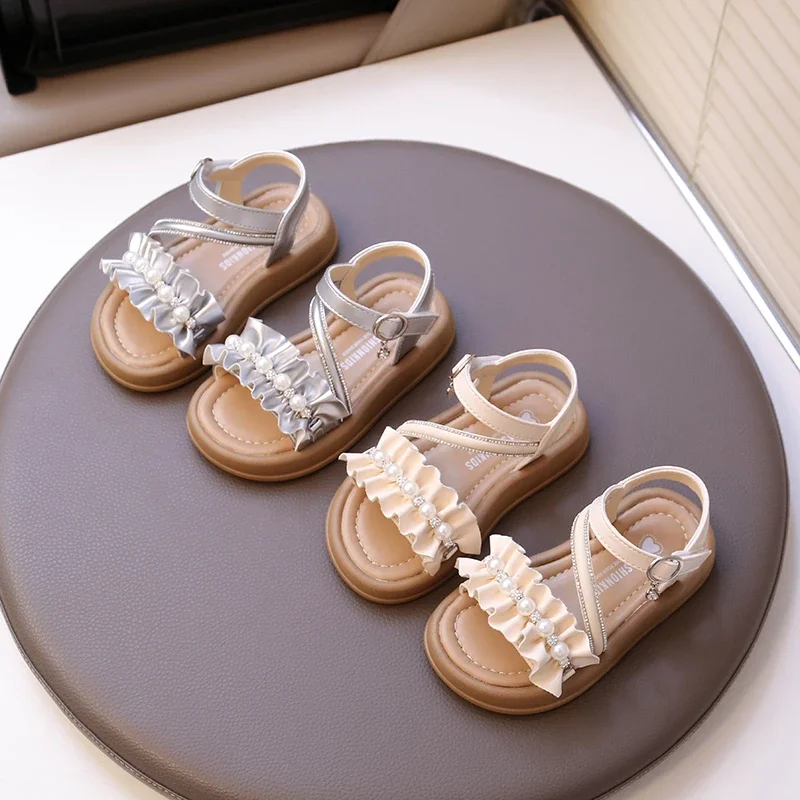Kids Sandals Open Toes Sweet Folds Children Princess Shoes Beading Elegant 2025 Summer New Girls Beach Shoes Hook&loop
Kids Sandals Open Toes Sweet Folds Children Princess Shoes Beading Elegant 2025 Summer New Girls Beach Shoes Hook&loop