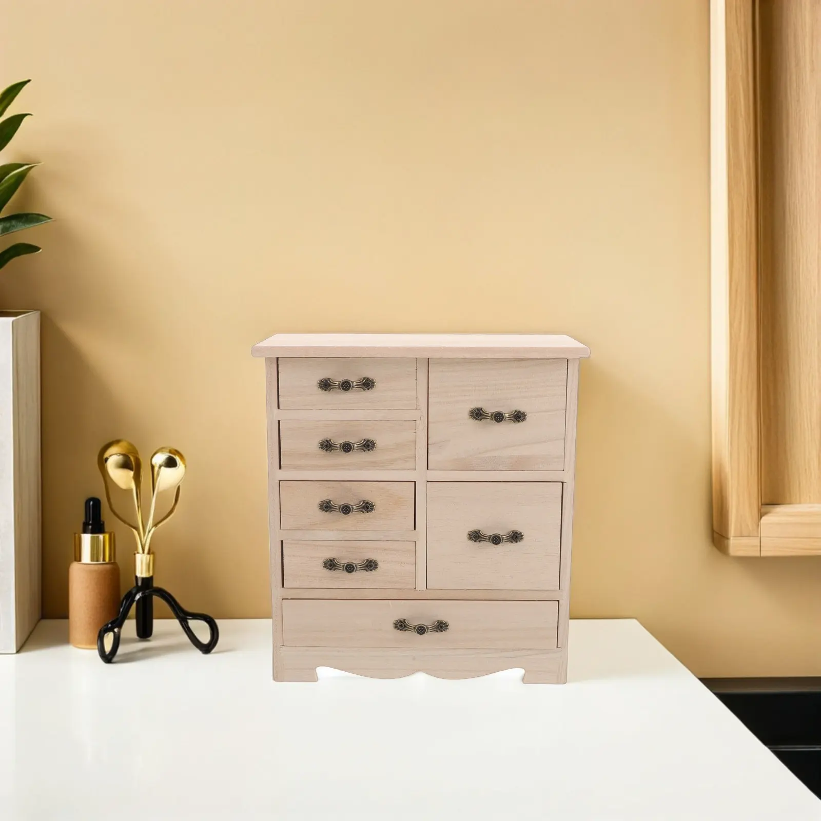 Wooden Jewelry Organizer Multi Drawer Storage Box Natural Finish Compact Desktop Craft Drawer Organizer Earring Ring Necklace
Wooden Jewelry Organizer Multi Drawer Storage Box Natural Finish Compact Desktop Craft Drawer Organizer Earring Ring Necklace
