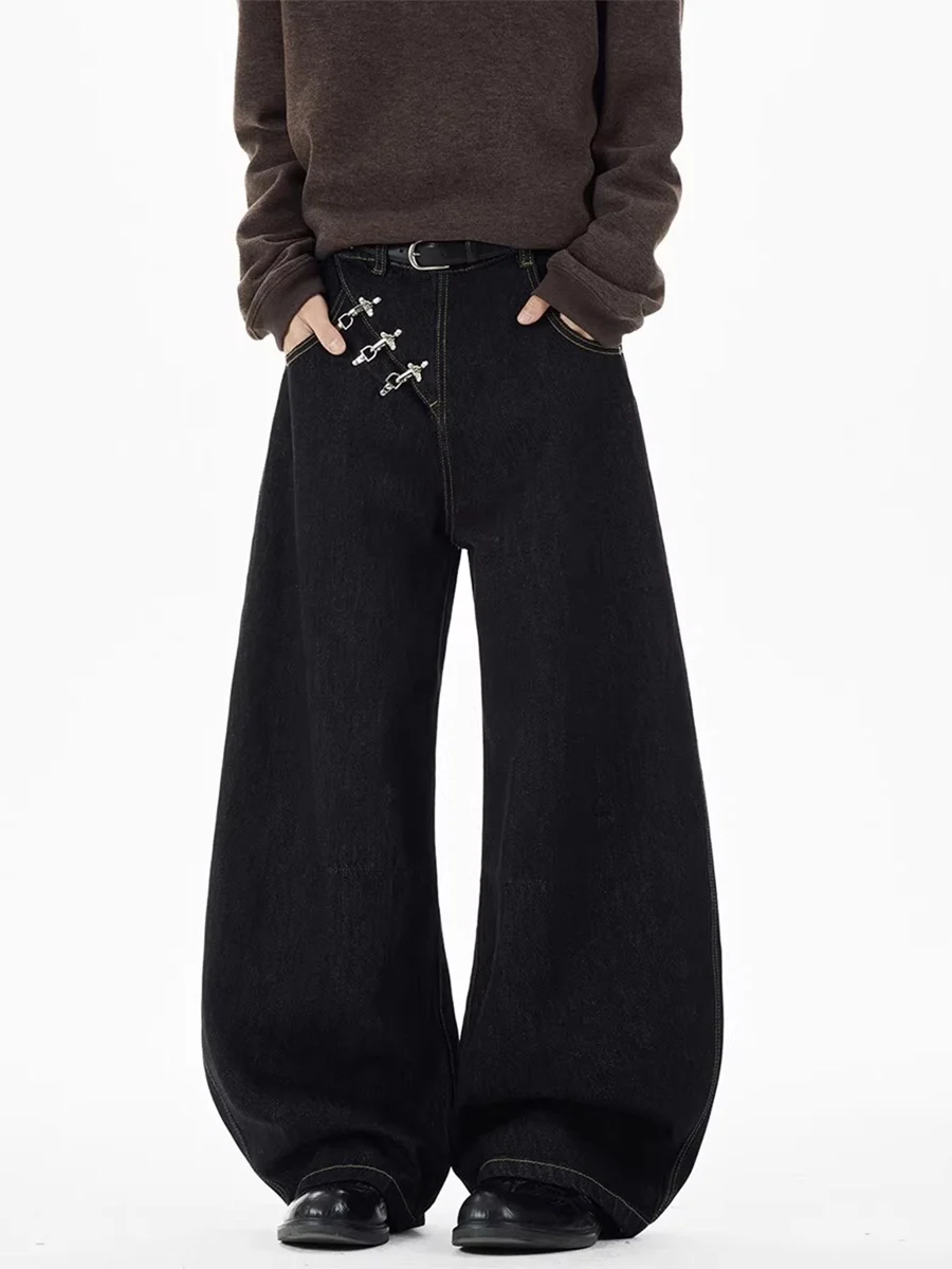 American Style Loose Fit Jeans Men's Women's Spring High Street Vintage Clean Fit Pants Asymmetrical Zipper Knife Jeans
American Style Loose Fit Jeans Men's Women's Spring High Street Vintage Clean Fit Pants Asymmetrical Zipper Knife Jeans