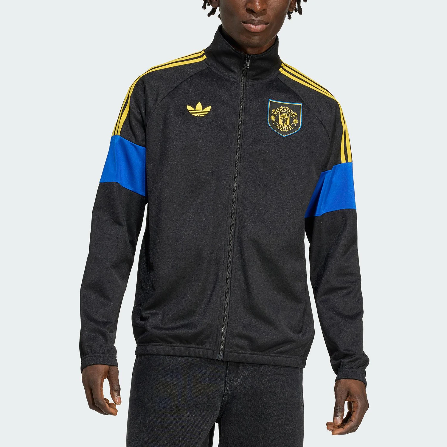Adidas genuine clover men's stand up collar spliced football sports jacket KC7793
Adidas genuine clover men's stand up collar spliced football sports jacket KC7793
