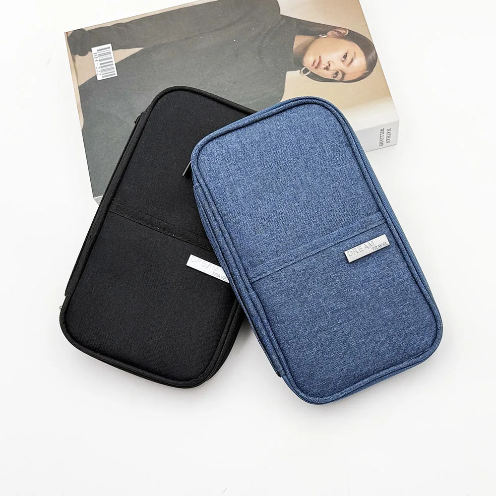 1PC Multi-Pocket Oxford Cloth Travel Wallet, Minimalist Style, Black & Blue,Organizer Detail, Passport & Card Storage Daily Use
1PC Multi-Pocket Oxford Cloth Travel Wallet, Minimalist Style, Black & Blue,Organizer Detail, Passport & Card Storage Daily Use