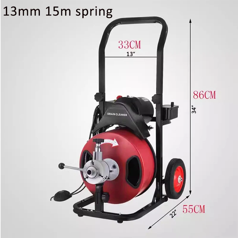 Electric Pipe DredgingTool Automatic Drainage Pipe Dredging Machine Sewer Cleaning Machine 370W Sewer Dredging Device Customized
Electric Pipe DredgingTool Automatic Drainage Pipe Dredging Machine Sewer Cleaning Machine 370W Sewer Dredging Device Customized