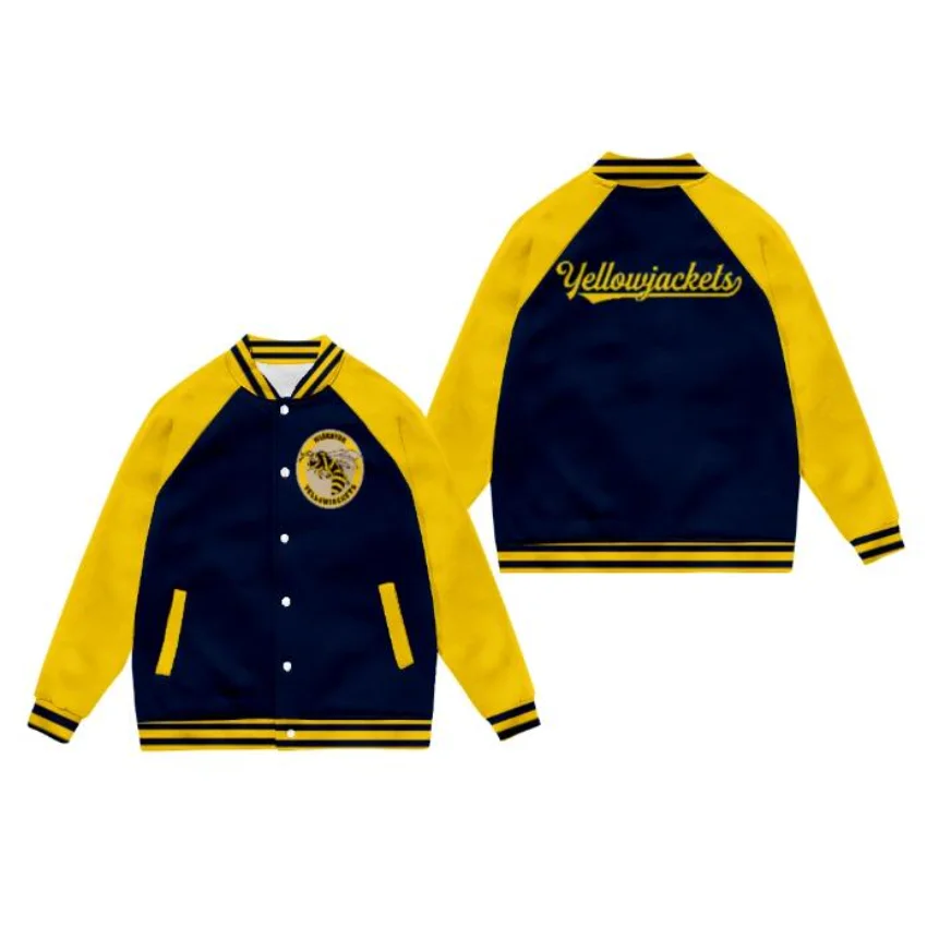 Tv Series Yellowjackets 3D Baseball Jacket Women Men Bomber Jacket Outerwear Streetwear Hip Hop College Baseball Uniform
Tv Series Yellowjackets 3D Baseball Jacket Women Men Bomber Jacket Outerwear Streetwear Hip Hop College Baseball Uniform