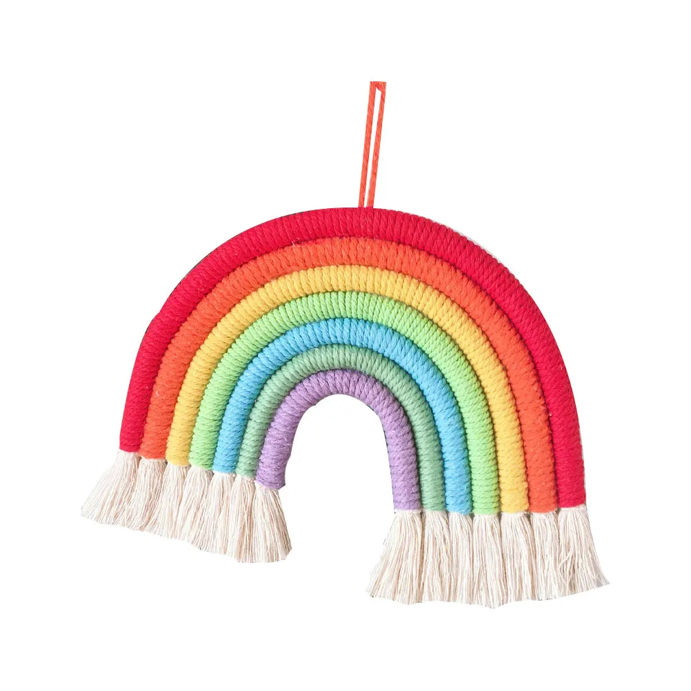 Rainbow Rope Wall Hanging Home Decor Cotton Rope Wall Mounted Weaving Craft Craft Door Hanging Bedroom Living
Rainbow Rope Wall Hanging Home Decor Cotton Rope Wall Mounted Weaving Craft Craft Door Hanging Bedroom Living