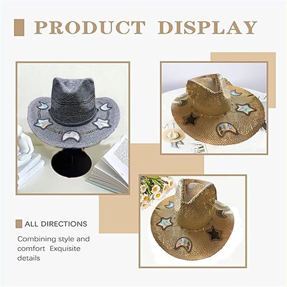 Соломенная шляпа-ковбойка для женщин и девочек, формируемая шляпа-ковбойка, винтажная летняя тканая шляпа от солнца для музыкального фестиваля, вечеринки, пляжа
Соломенная шляпа-ковбойка для женщин и девочек, формируемая шляпа-ковбойка, винтажная летняя тканая шляпа от солнца для музыкального фестиваля, вечеринки, пляжа