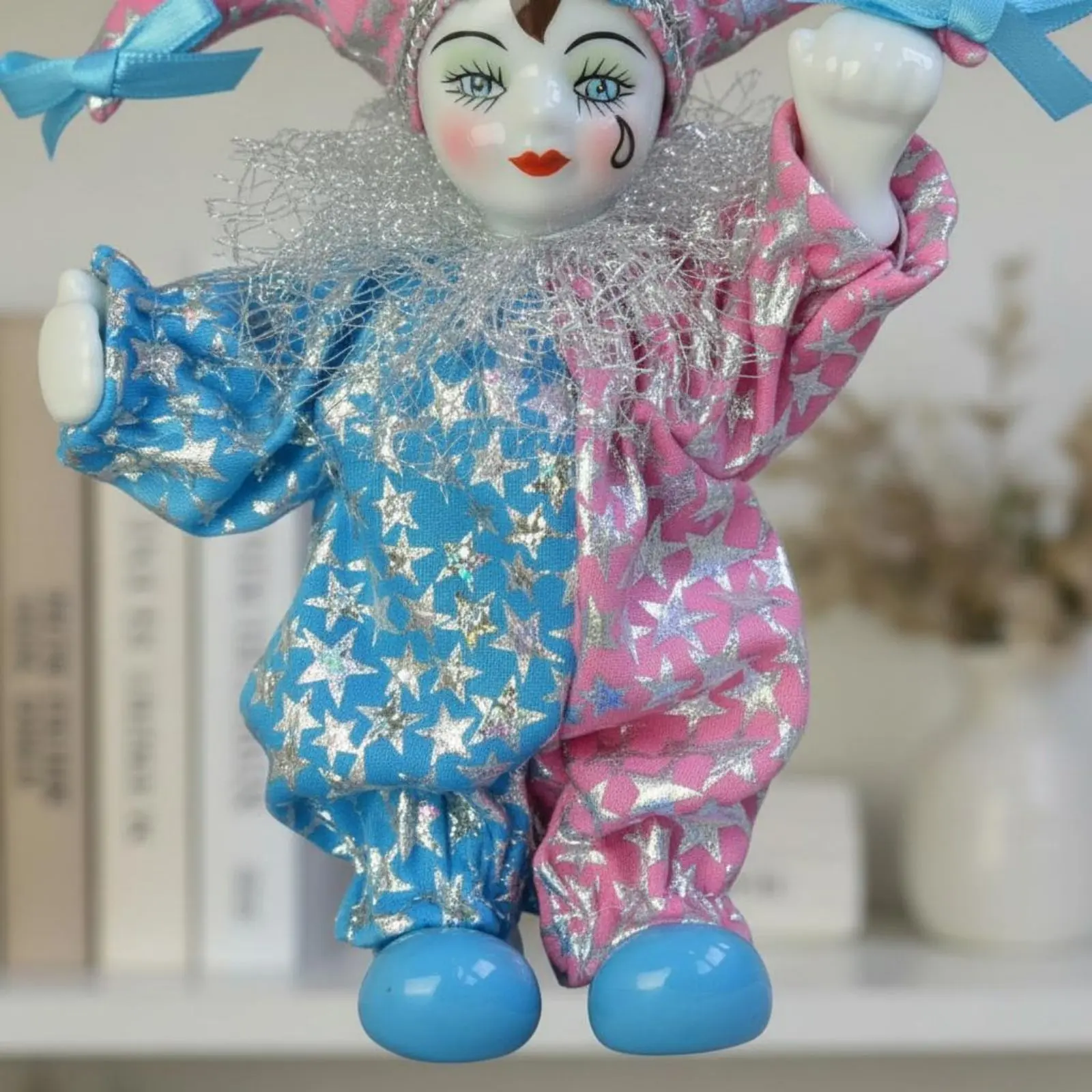 Teardrop Celestial Doll Handmade Crying Clown Doll House Decoration Fallen From The Heavens for Collectors
Teardrop Celestial Doll Handmade Crying Clown Doll House Decoration Fallen From The Heavens for Collectors