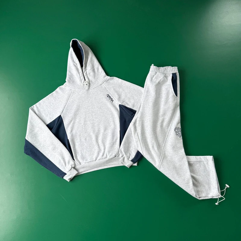 Splice Color Mertra Hoodie Gray Black Sweatshirts Embroidery Label Clothes Men Women Winter Autumn Casual Loose Hooded Pullovers
Splice Color Mertra Hoodie Gray Black Sweatshirts Embroidery Label Clothes Men Women Winter Autumn Casual Loose Hooded Pullovers