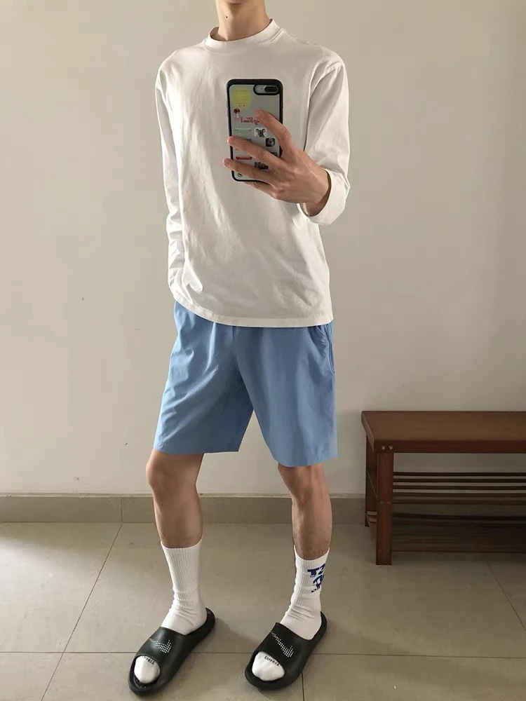 Summer Beach Navy Blue Nylon Quick Dry 4-Part Shorts Men's Casual Breathable Dopamine Clothing Knee-High Pants American Casual
Summer Beach Navy Blue Nylon Quick Dry 4-Part Shorts Men's Casual Breathable Dopamine Clothing Knee-High Pants American Casual