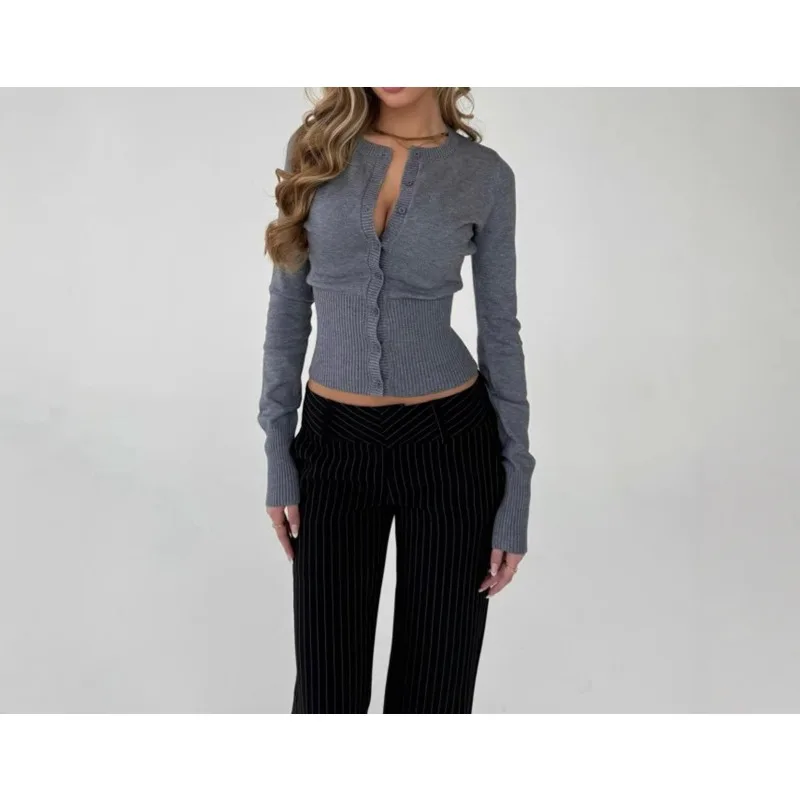 Вязаный кардиган с длинными рукавами для женщин, осень-зима 2022, новый тонкий свитер с закрытой талией, женский повседневный вязаный топ
Вязаный кардиган с длинными рукавами для женщин, осень-зима 2022, новый тонкий свитер с закрытой талией, женский повседневный вязаный топ