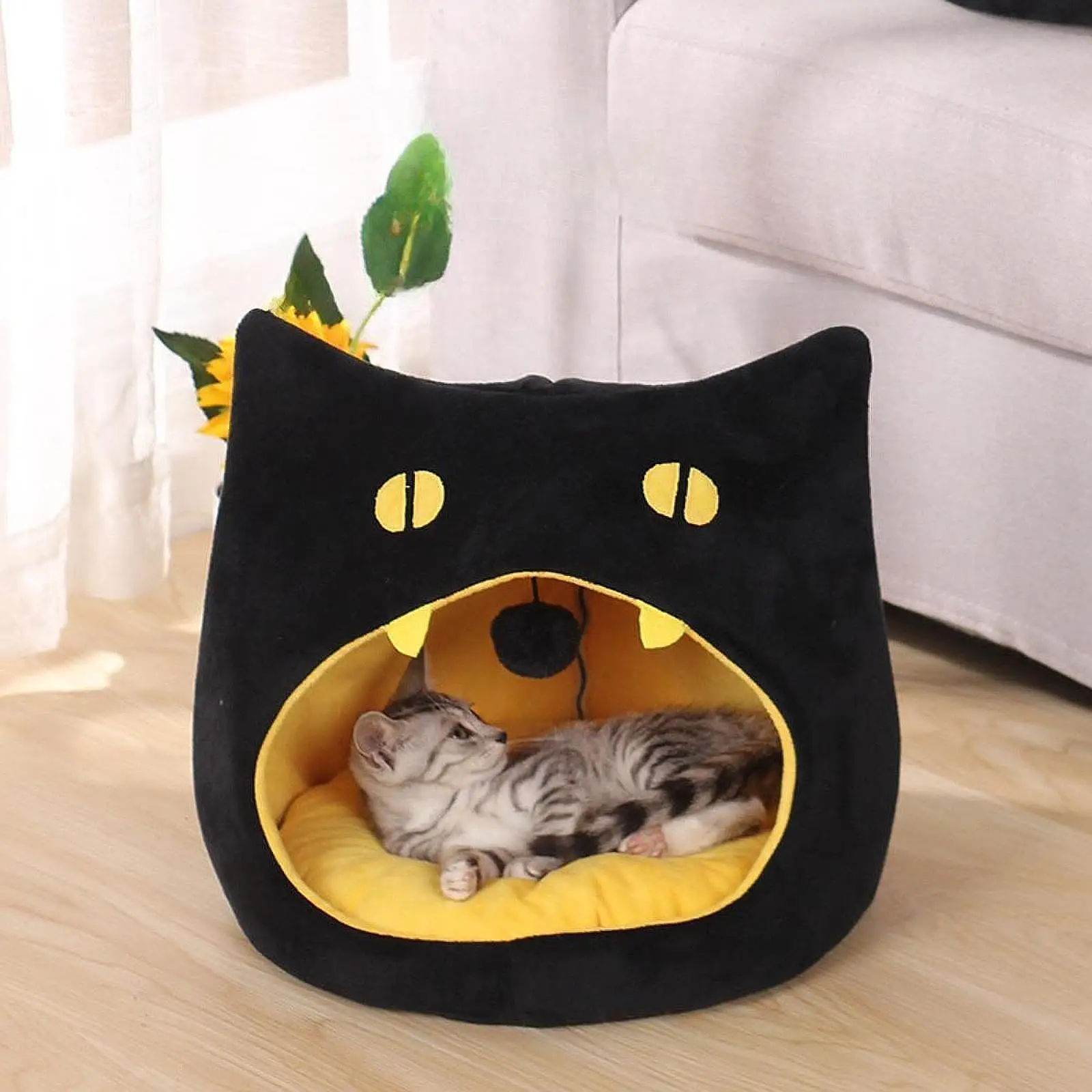 Semi Closed Cat Nest Cozy AntiSlip Botto Dog Cat Bed Cat Tent House Kitten House for Kitten Guinea Pig Hedgehog Dog Hamster
Semi Closed Cat Nest Cozy AntiSlip Botto Dog Cat Bed Cat Tent House Kitten House for Kitten Guinea Pig Hedgehog Dog Hamster
