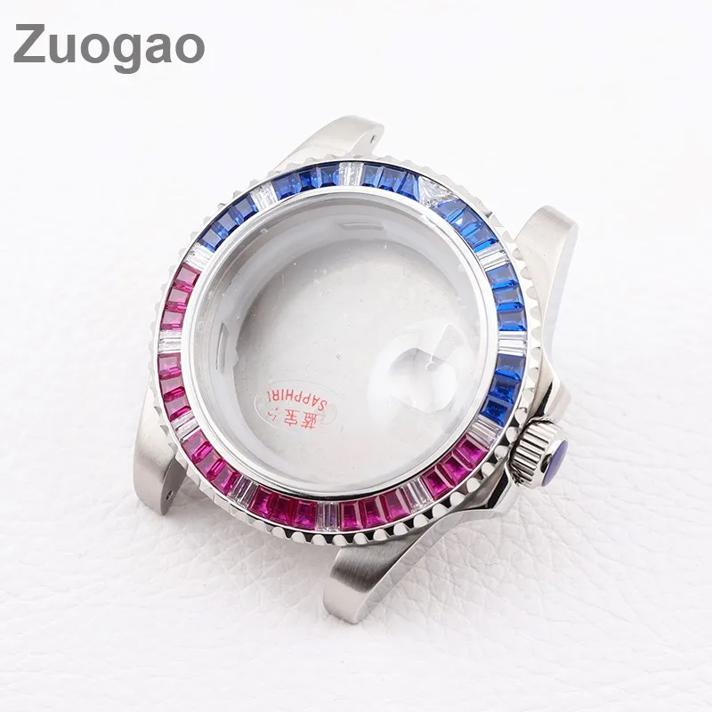 40mm Rainbow Crystal Diving Watch Case 316L Steel Sapphire Crystal Fit NH35 NH36 Mechanical Movement Men's DIY Mod Parts
40mm Rainbow Crystal Diving Watch Case 316L Steel Sapphire Crystal Fit NH35 NH36 Mechanical Movement Men's DIY Mod Parts
