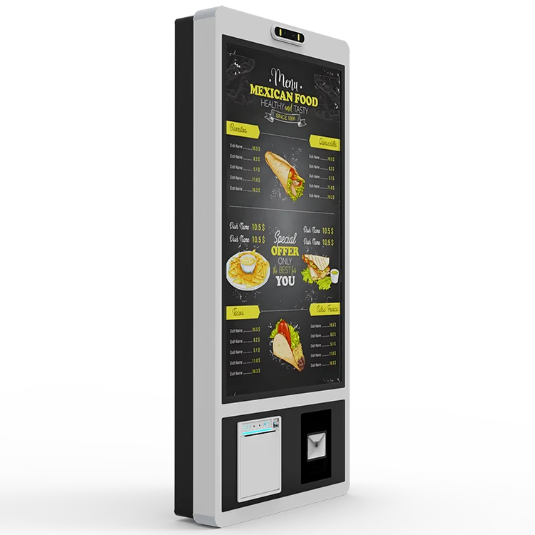 Self-service Inquiry Machines Restaurant Kiosk 27inch Wall-mounted Self-service Ordering Kiosk Self-service Payment Kiosk
Self-service Inquiry Machines Restaurant Kiosk 27inch Wall-mounted Self-service Ordering Kiosk Self-service Payment Kiosk