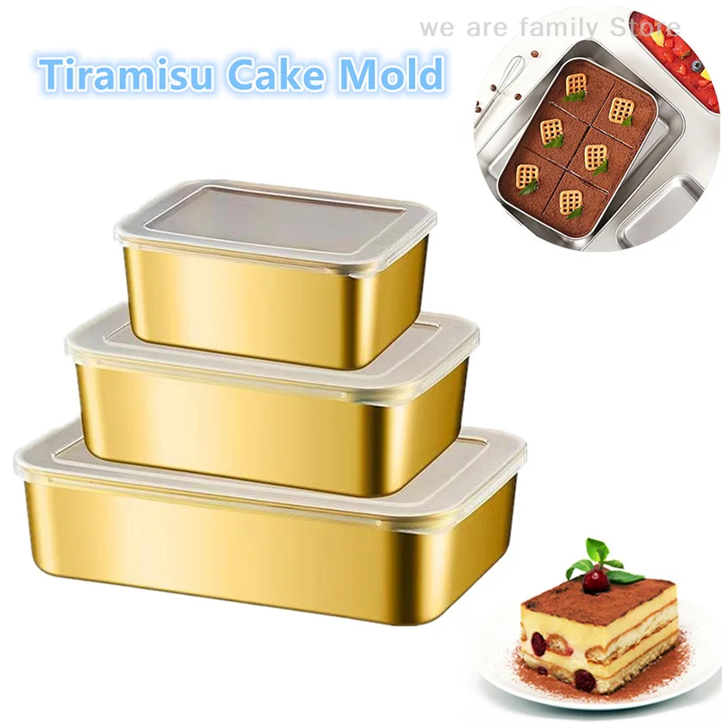 Stainless Steel Tiramisu Mold Cake Tray Cake Shaping Container With Lid Cake Preservation Box Household Dessert Baking Tools
Stainless Steel Tiramisu Mold Cake Tray Cake Shaping Container With Lid Cake Preservation Box Household Dessert Baking Tools
