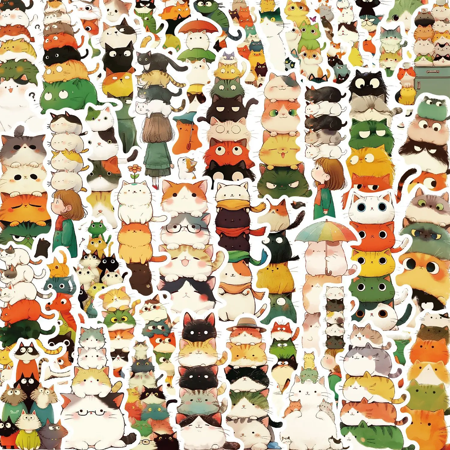 50Pcs Cat Jenga animals Series Stickers Suitcase Phone Case Water Bottle Waterproof Decoration Diy Sticker Packs
50Pcs Cat Jenga animals Series Stickers Suitcase Phone Case Water Bottle Waterproof Decoration Diy Sticker Packs