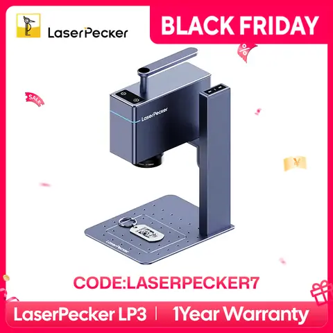 Laserpecker Laser Engraver Machine for Metal Plastic Portable Handheld Laser Engraving With 10KW Bluetooth 5.0 4k LP3
