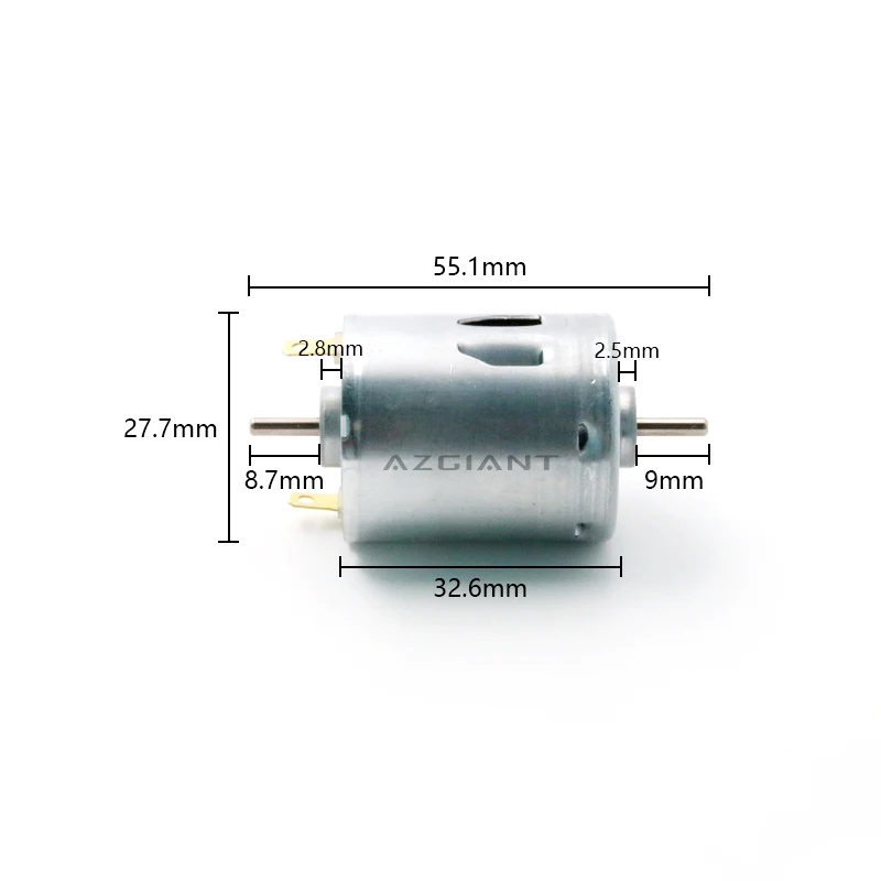RS-365SH-2080, оригинальный микро-двигатель постоянного тока, 6-20 в, двухвальный Угольная щетка, фен для горячего воздуха
RS-365SH-2080, оригинальный микро-двигатель постоянного тока, 6-20 в, двухвальный Угольная щетка, фен для горячего воздуха