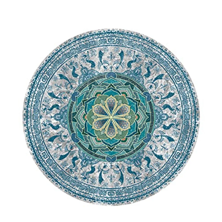 Large Round Yoga Mat 4.6'X3.5mm for Exercise Premium Extra Thick Ultra Comfortable Non Slip Meditation Mat
Large Round Yoga Mat 4.6'X3.5mm for Exercise Premium Extra Thick Ultra Comfortable Non Slip Meditation Mat