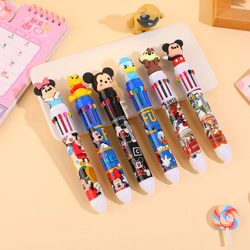 12pcs Mickey 10 Colors Ballpoint Multi Color Press Pen Cute Cartoon Gel Pen Student Supplies Stationery Wholesal
12pcs Mickey 10 Colors Ballpoint Multi Color Press Pen Cute Cartoon Gel Pen Student Supplies Stationery Wholesal