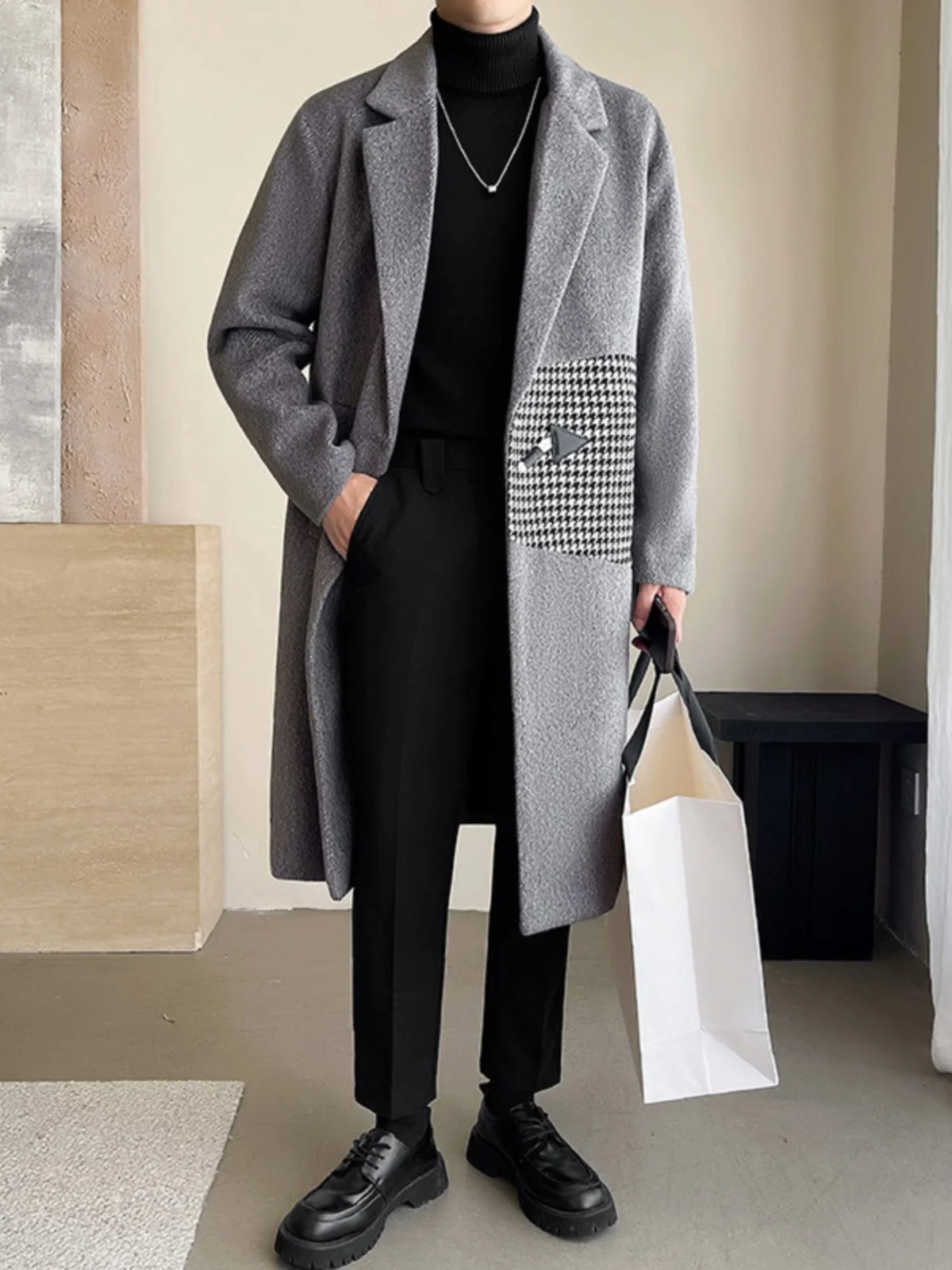 Мужское хлопковое пальто Thiened, зимнее шерстяное пальто средней длины до колена, молодежная верхняя одежда Personali, повседневная модная одежда
Мужское хлопковое пальто Thiened, зимнее шерстяное пальто средней длины до колена, молодежная верхняя одежда Personali, повседневная модная одежда