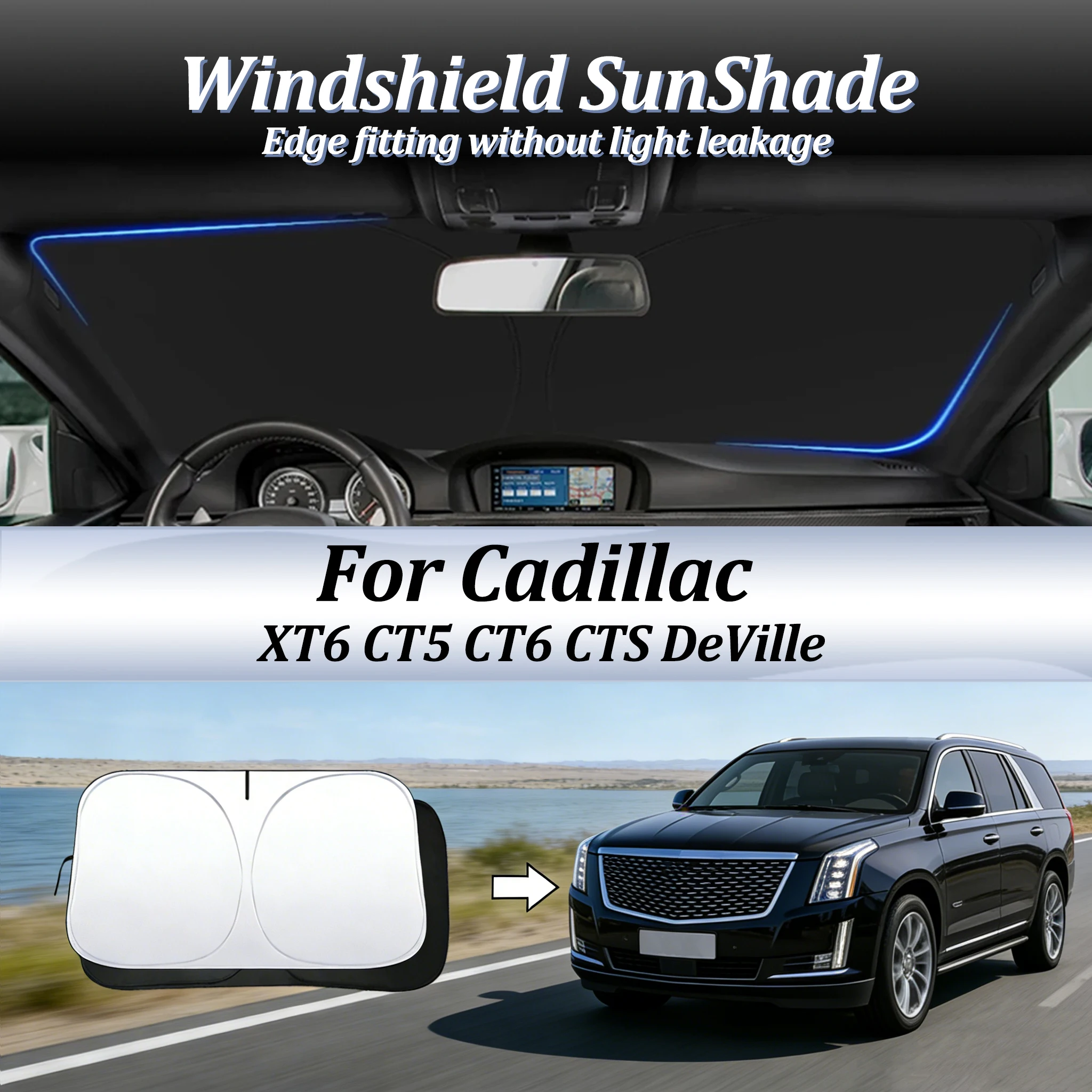 Car Windshield SunShade For Cadillac XT6 CT5 CT6 CTS DeVille Auto Accessories Sun Shade Visor Cover Foldable Space-Saver Anti-UV
Car Windshield SunShade For Cadillac XT6 CT5 CT6 CTS DeVille Auto Accessories Sun Shade Visor Cover Foldable Space-Saver Anti-UV