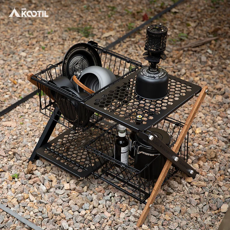 Outdoor Folding Multifunctional Tactical Table Lightweight Portable Camping X-type Double-layer Storage Rack
Outdoor Folding Multifunctional Tactical Table Lightweight Portable Camping X-type Double-layer Storage Rack