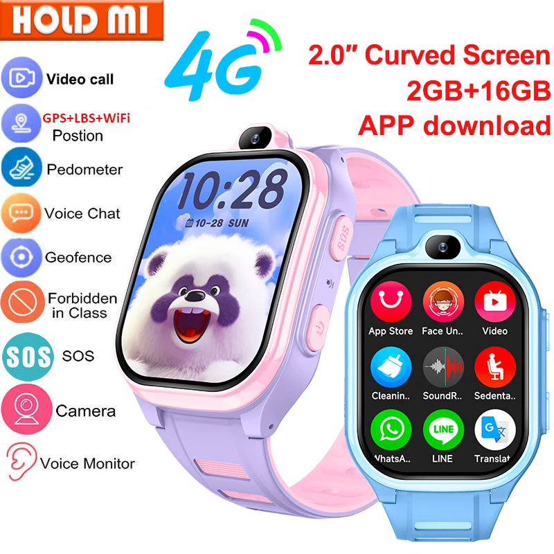 4G Kids Smart Watch GPS WIFI Video Call SOS APP Download Monitor Tracker Location Phone Watch Child Smartwatch Boys Girls Gifts
4G Kids Smart Watch GPS WIFI Video Call SOS APP Download Monitor Tracker Location Phone Watch Child Smartwatch Boys Girls Gifts