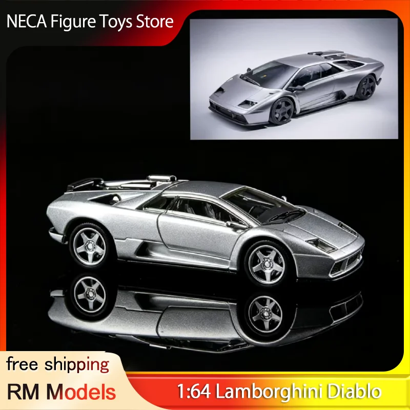 RM Models 1:64 Lamborghini Diablo With Roof Spotlight Diecast Model Silver Collectible Toy Gift For Adults & Fans In Stock
RM Models 1:64 Lamborghini Diablo With Roof Spotlight Diecast Model Silver Collectible Toy Gift For Adults & Fans In Stock