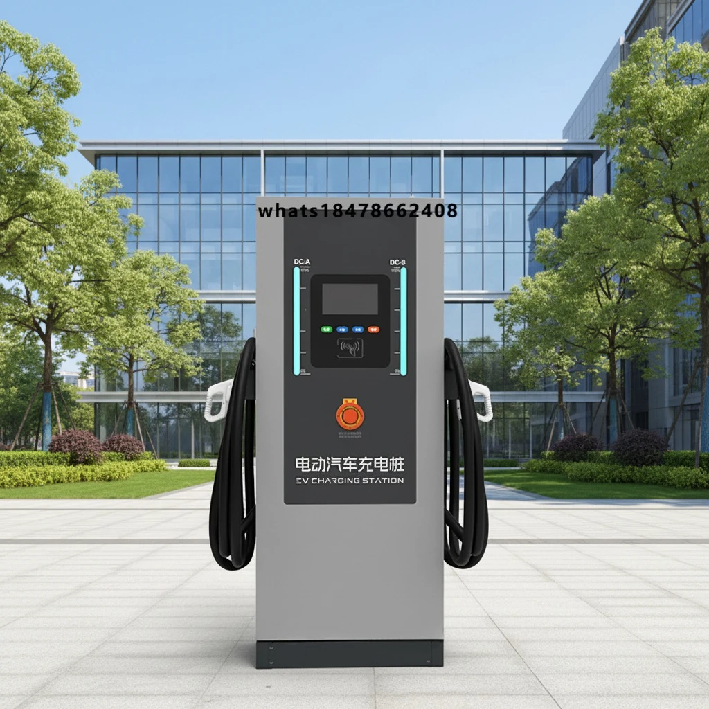 120KW DC fast charging station, dual-gun electric vehicle charger with touch screen, suitable for parking lots and gas stations
120KW DC fast charging station, dual-gun electric vehicle charger with touch screen, suitable for parking lots and gas stations