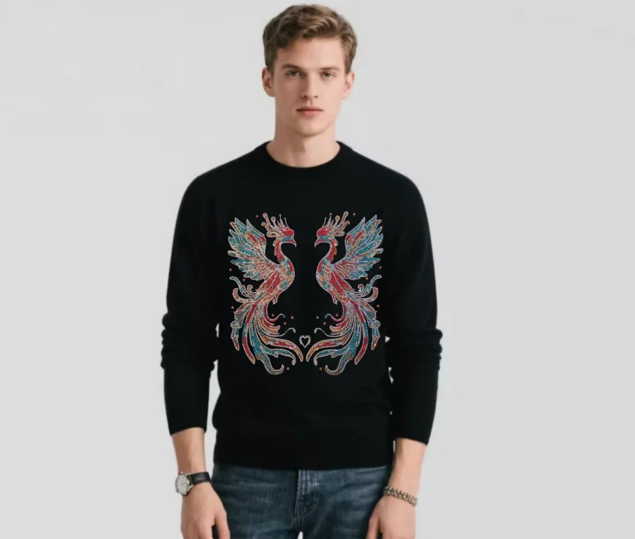 Stylish Men's Designer sweater Brand with Rhinestone Luxury men sweaters drop shipping
Stylish Men's Designer sweater Brand with Rhinestone Luxury men sweaters drop shipping